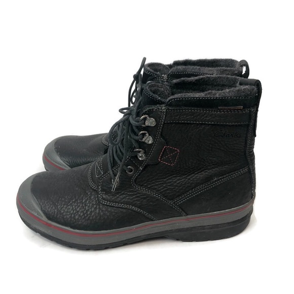 Clarks Black Leather Goretex Waterproof Men's Boot - Picture 6 of 7